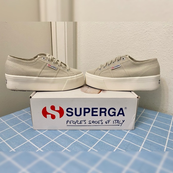 Superga platform sneakers size 7 - Picture 2 of 10